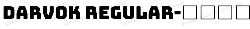 Darvok Regular字体转换